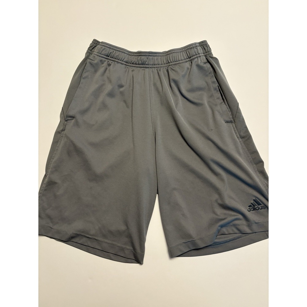Adidas Climalite Gray Athletic Shorts Mens Small S Training Gym Activewear